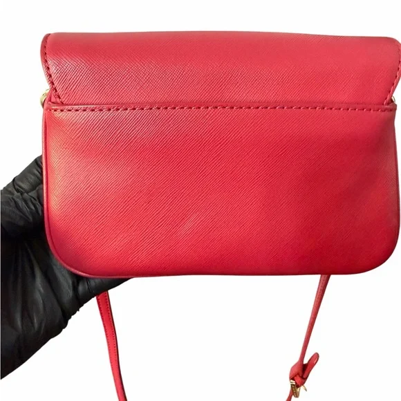 Tory Burch Red Turnlock Crossbody Bag (A768) - Picture 6 of 13